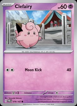 Clefairy 078/167 Common – Twilight Masquerade Pokémon card