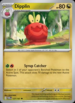 Dipplin 127/167 Uncommon – Twilight Masquerade Pokémon card