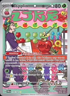 Dipplin 170/167 Illustration Rare – Twilight Masquerade Pokémon card