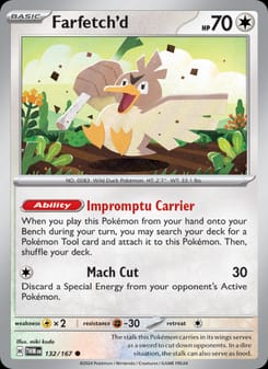 Farfetch'd 132/167 Common – Twilight Masquerade Pokémon card
