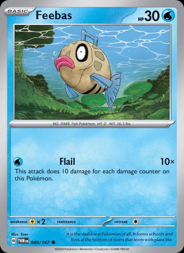Feebas 049/167 Twilight Masquerade Pokémon card