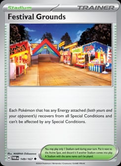 Festival Grounds 149/167 Uncommon – Twilight Masquerade Pokémon card