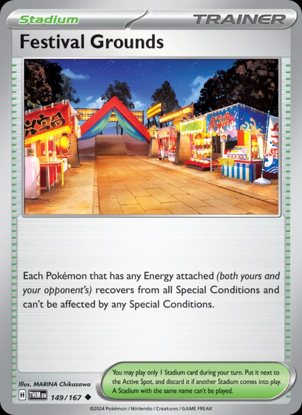 Festival Grounds 149/167 Twilight Masquerade Pokémon card