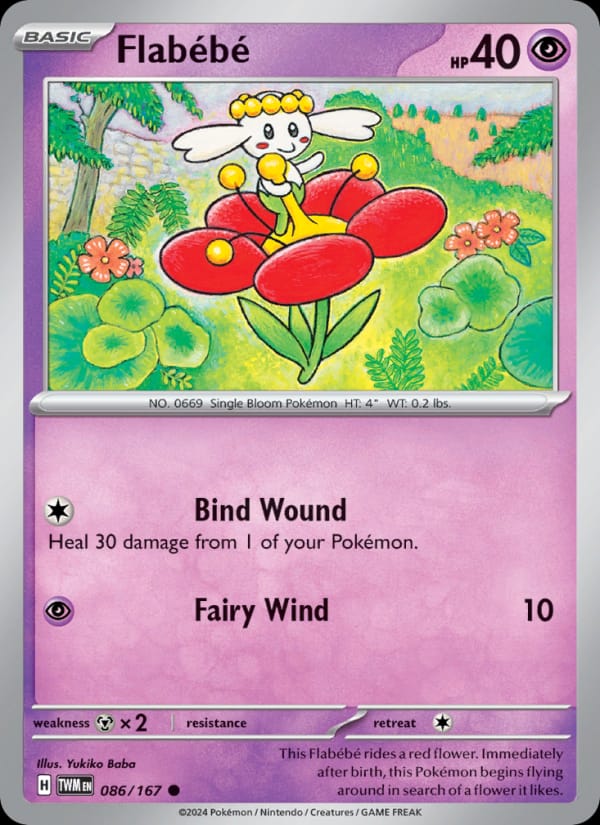 Flabébé 086/167 Twilight Masquerade Pokémon card