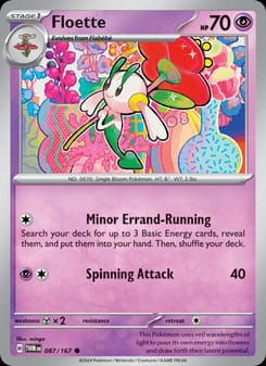 Floette 087/167 Common – Twilight Masquerade Pokémon card