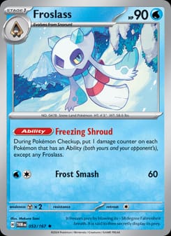 Froslass 053/167 Rare – Twilight Masquerade Pokémon card