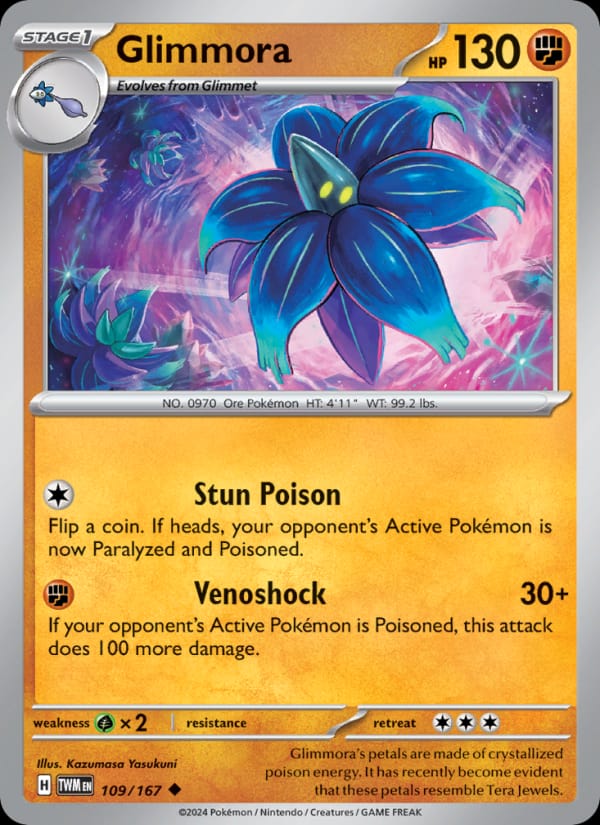 Glimmora 109/167 Twilight Masquerade Pokémon card