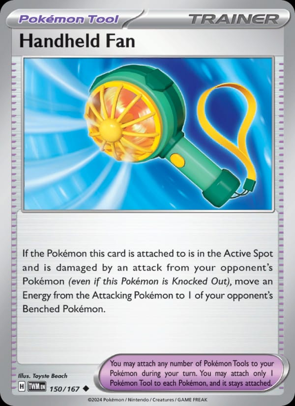 Handheld Fan 150/167 Twilight Masquerade Pokémon card