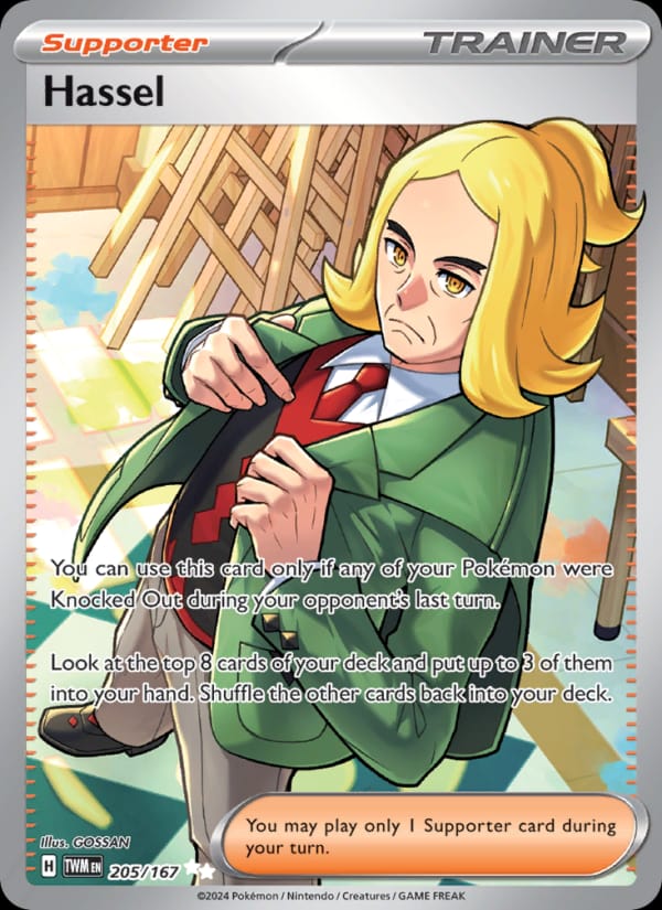 Hassel 205/167 Twilight Masquerade Pokémon card