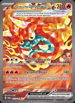 Hearthflame Mask Ogerpon ex 212/167 Special Illustration Rare – Twilight Masquerade Pokémon card