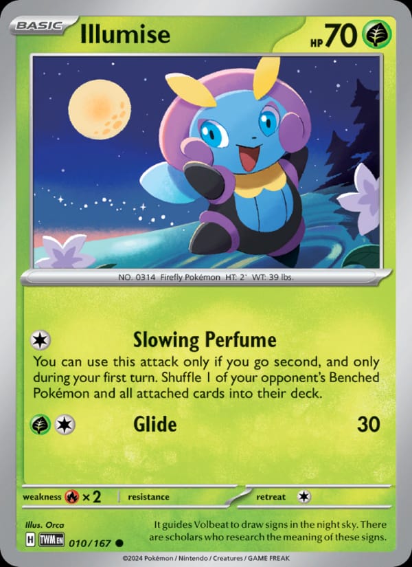 Illumise 010/167 Twilight Masquerade Pokémon card