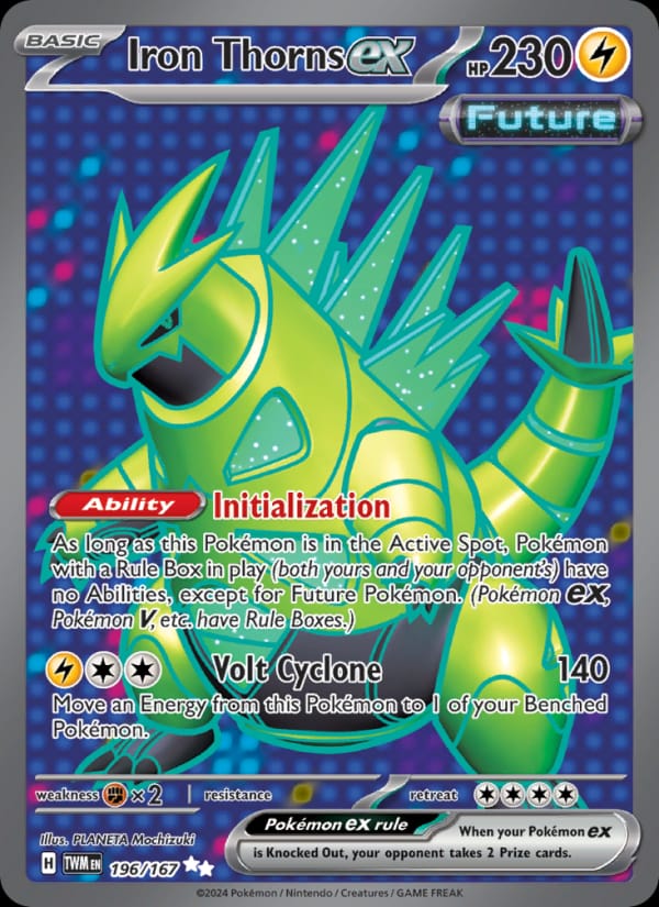 Iron Thorns ex 196/167 Twilight Masquerade Pokémon card