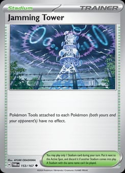 Jamming Tower 153/167 Uncommon – Twilight Masquerade Pokémon card