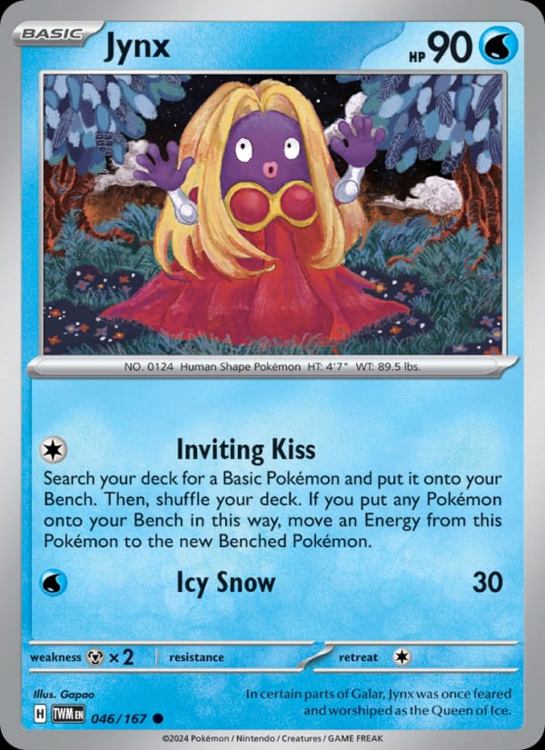 Jynx 046/167 Twilight Masquerade Pokémon card