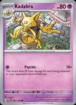 Kadabra 081/167 Common – Twilight Masquerade Pokémon card