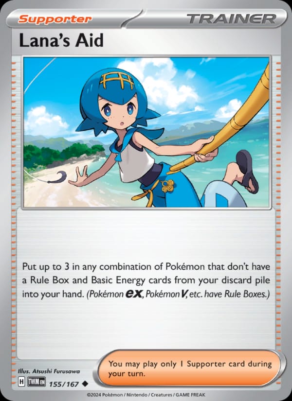 Lana's Aid 155/167 Twilight Masquerade Pokémon card