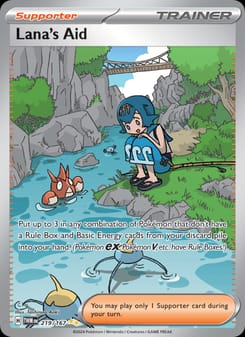 Lana's Aid 219/167 Special Illustration Rare – Twilight Masquerade Pokémon card