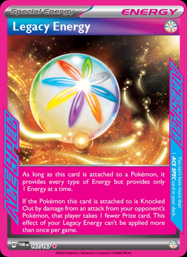 Legacy Energy 167/167 Twilight Masquerade Pokémon card