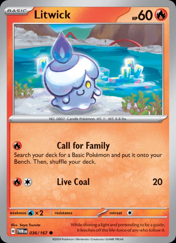 Litwick 036/167 Twilight Masquerade Pokémon card