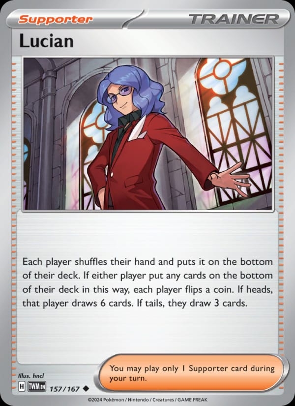 Lucian 157/167 Twilight Masquerade Pokémon card