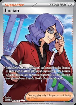 Lucian 208/167 Ultra Rare – Twilight Masquerade Pokémon card