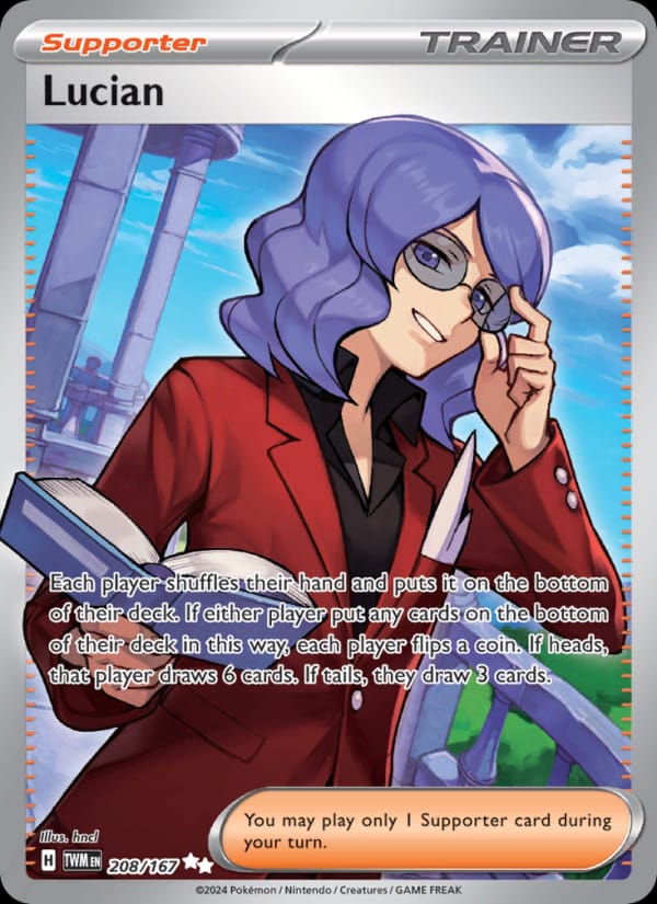 Lucian 208/167 Twilight Masquerade Pokémon card