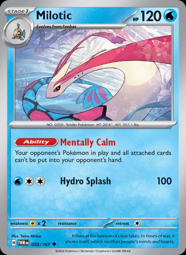 Milotic 050/167 Twilight Masquerade Pokémon card