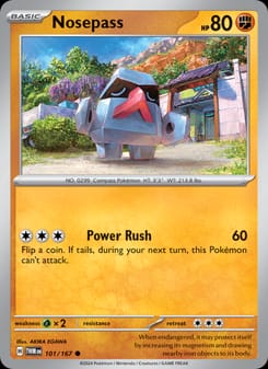 Nosepass 101/167 Common – Twilight Masquerade Pokémon card