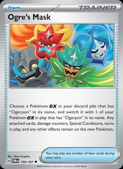 Ogre's Mask 159/167 Uncommon – Twilight Masquerade Pokémon card
