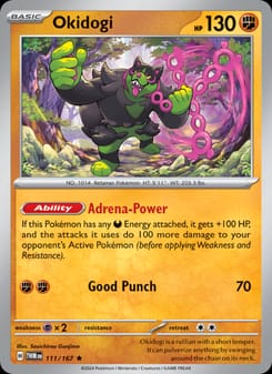 Okidogi 111/167 Rare – Twilight Masquerade Pokémon card