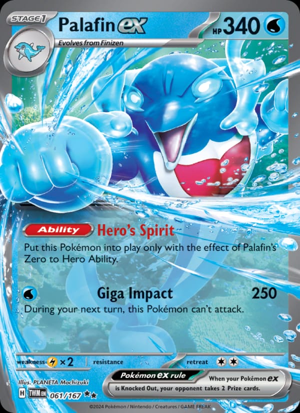 Palafin ex 061/167 Twilight Masquerade Pokémon card