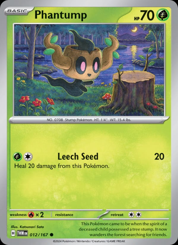 Phantump 012/167 Twilight Masquerade Pokémon card