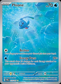 Phione 175/167 Illustration Rare – Twilight Masquerade Pokémon card