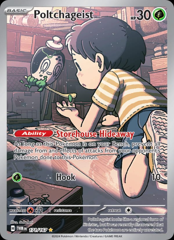 Poltchageist 171/167 Twilight Masquerade Pokémon card