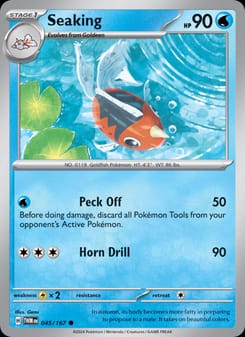 Seaking 045/167 Common – Twilight Masquerade Pokémon card