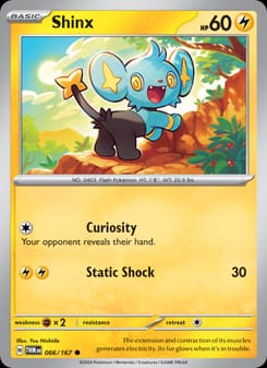 Shinx 066/167 Common – Twilight Masquerade Pokémon card