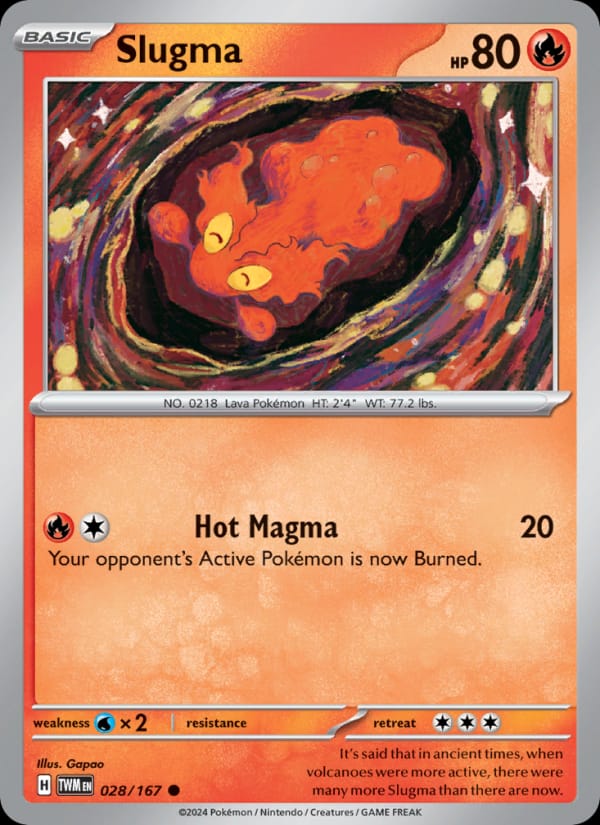 Slugma 028/167 Twilight Masquerade Pokémon card