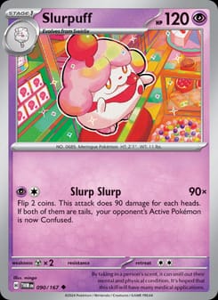 Slurpuff 090/167 Uncommon – Twilight Masquerade Pokémon card