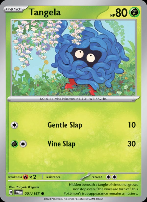 Tangela 001/167 Twilight Masquerade Pokémon card