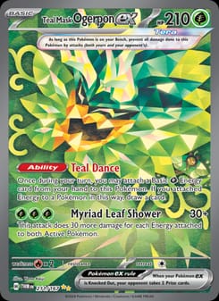 Teal Mask Ogerpon ex 211/167 Special Illustration Rare – Twilight Masquerade Pokémon card
