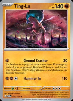Ting-Lu 110/167 Rare – Twilight Masquerade Pokémon card