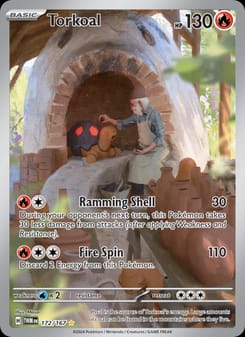 Torkoal 172/167 Illustration Rare – Twilight Masquerade Pokémon card