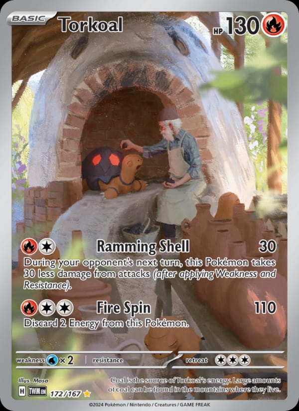 Torkoal 172/167 Twilight Masquerade Pokémon card
