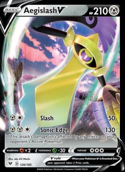 Aegislash V 126/185 Ultra Rare – Vivid Voltage Pokémon card