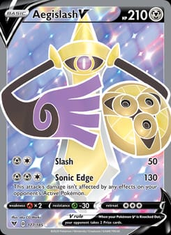 Aegislash V 177/185 Ultra Rare – Vivid Voltage Pokémon card
