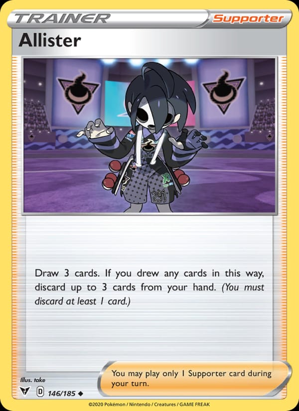 Allister 146/185 Vivid Voltage Pokémon card
