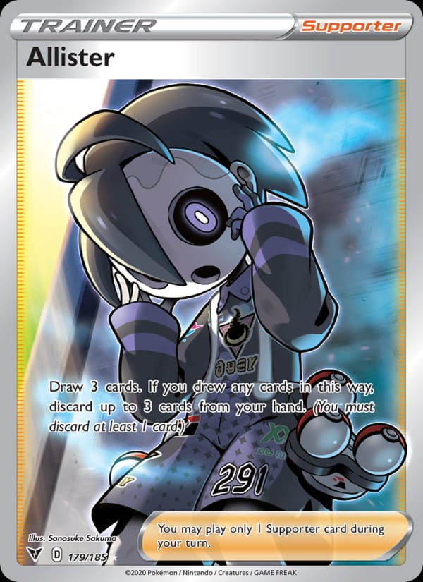 Allister 179/185 Vivid Voltage Pokémon card