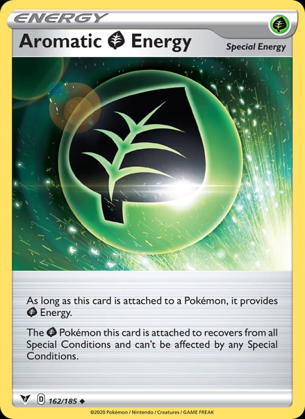Aromatic Grass Energy 162/185 Vivid Voltage Pokémon card