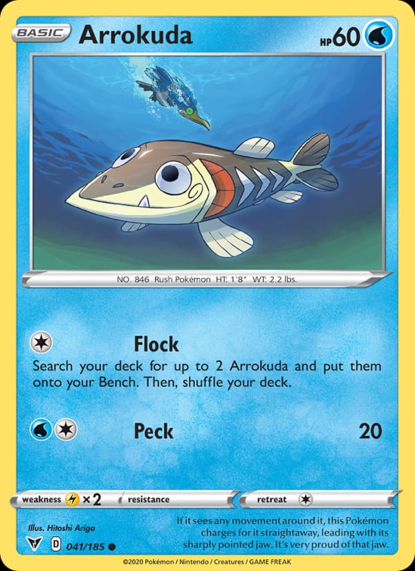 Arrokuda 041/185 Vivid Voltage Pokémon card