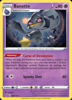 Banette 068/185 Rare – Vivid Voltage Pokémon card